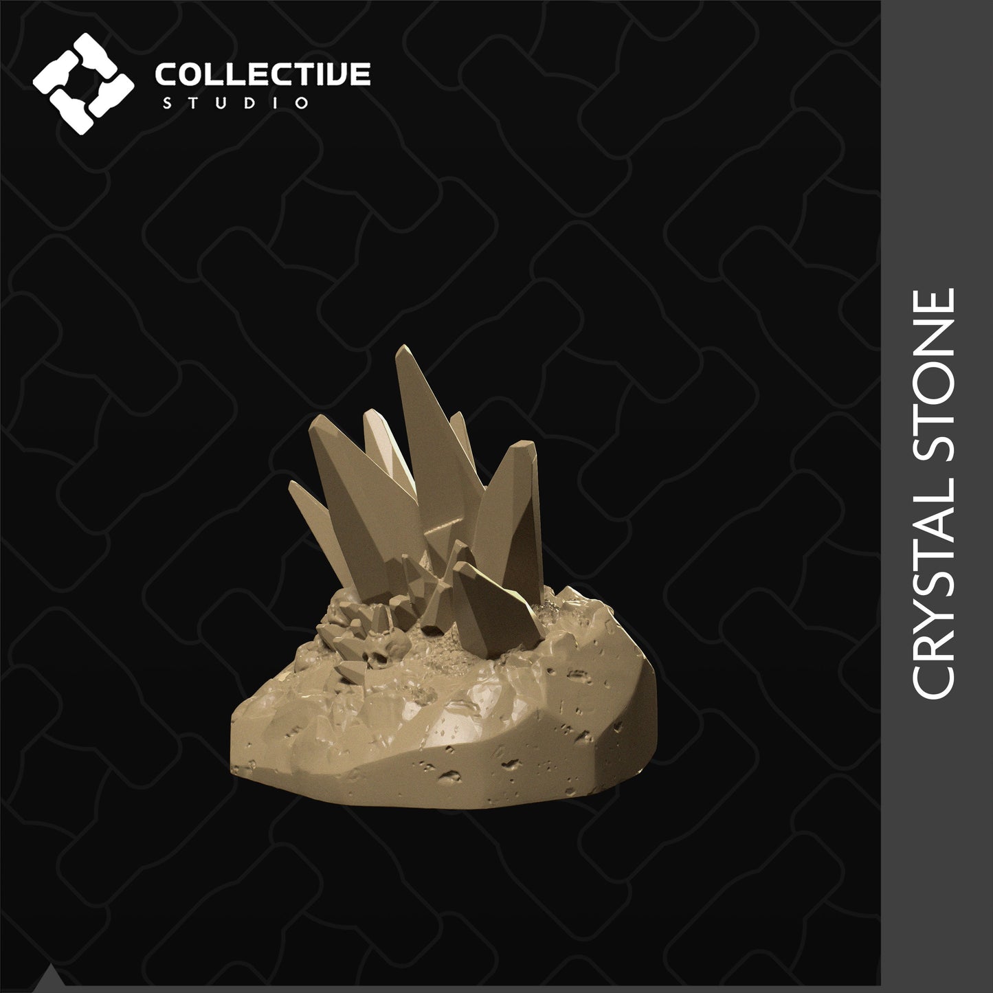 Crystal Stone | D&D Scatter Miniature | Collective Studio