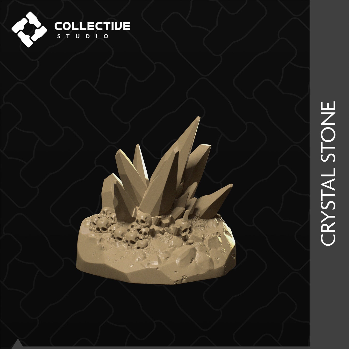 Crystal Stone | D&D Scatter Miniature | Collective Studio