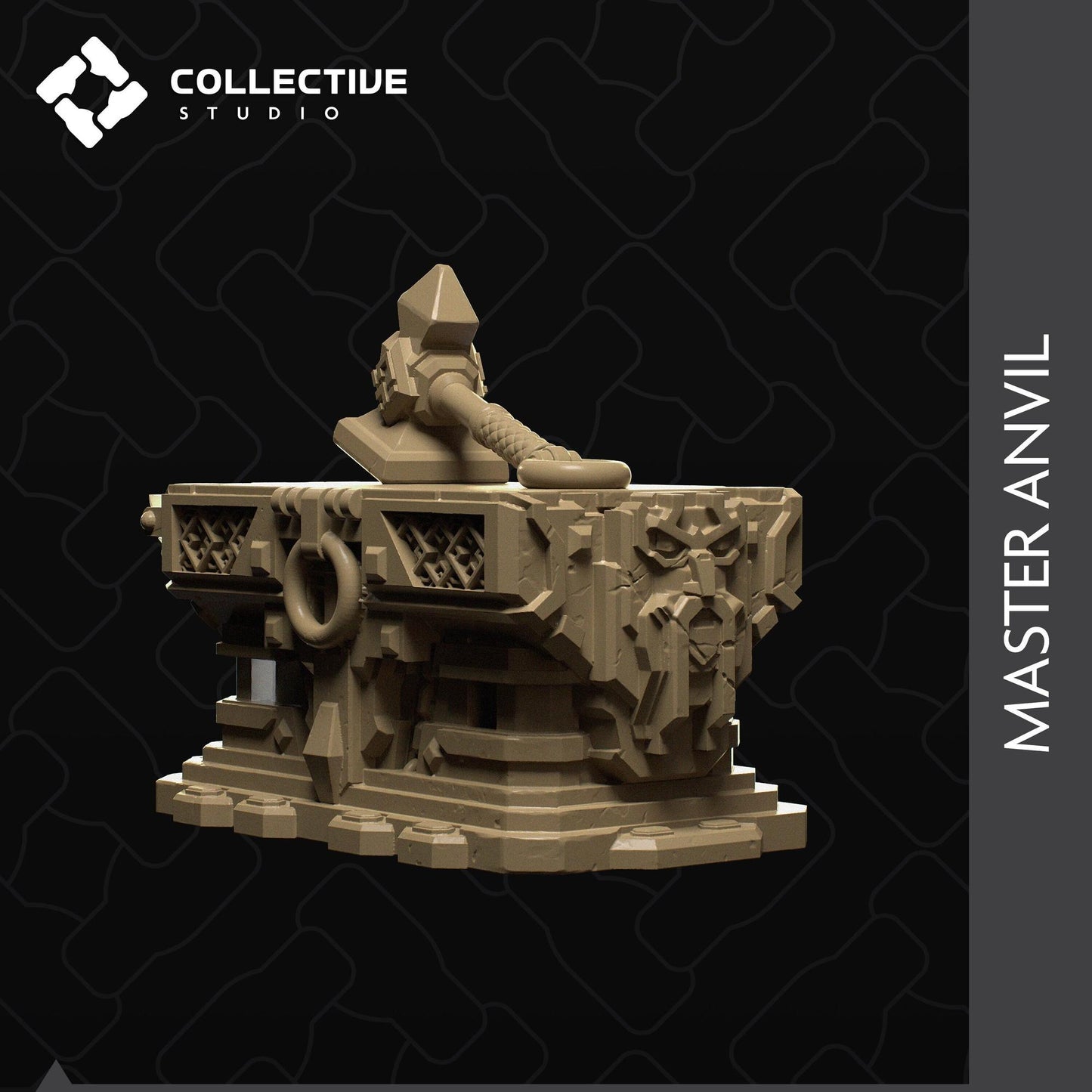 Master Anvil | D&D Scatter Miniature | Collective Studio
