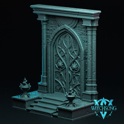 Treasure Room Door Mimic | TABLETOP SCALE | Monster Miniature Statue | Witchsong Miniatures