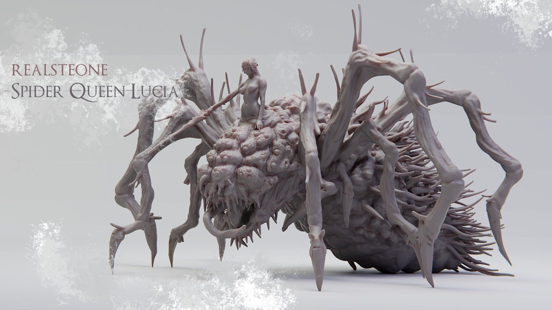 Spider Queen Lucia | TABLETOP SCALE | D&D TTRPG Miniature | Realsteone Miniatures