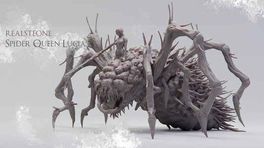 Spider Queen Lucia | TABLETOP SCALE | D&D TTRPG Miniature | Realsteone Miniatures