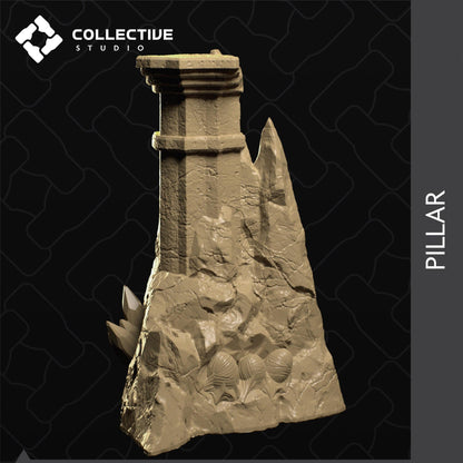 Cave Pillar, Spider Pillar Victim | D&D Scatter Miniature | Collective Studio