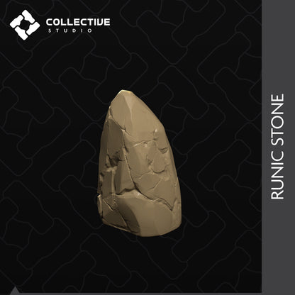 Runic Stone | D&D Scatter Miniature | Collective Studio