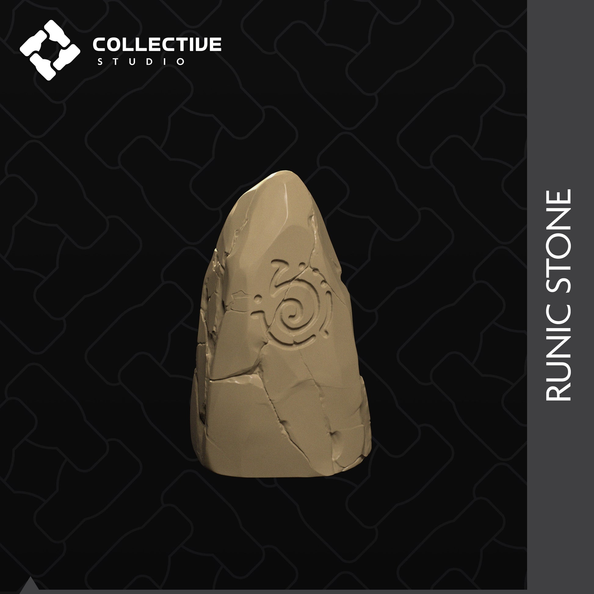 Runic Stone | D&D Scatter Miniature | Collective Studio