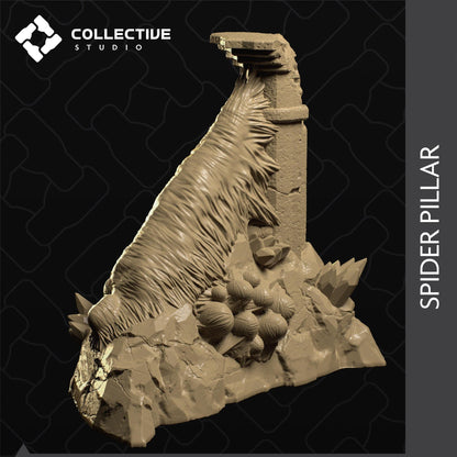 Cave Pillar, Spider Pillar Victim | D&D Scatter Miniature | Collective Studio