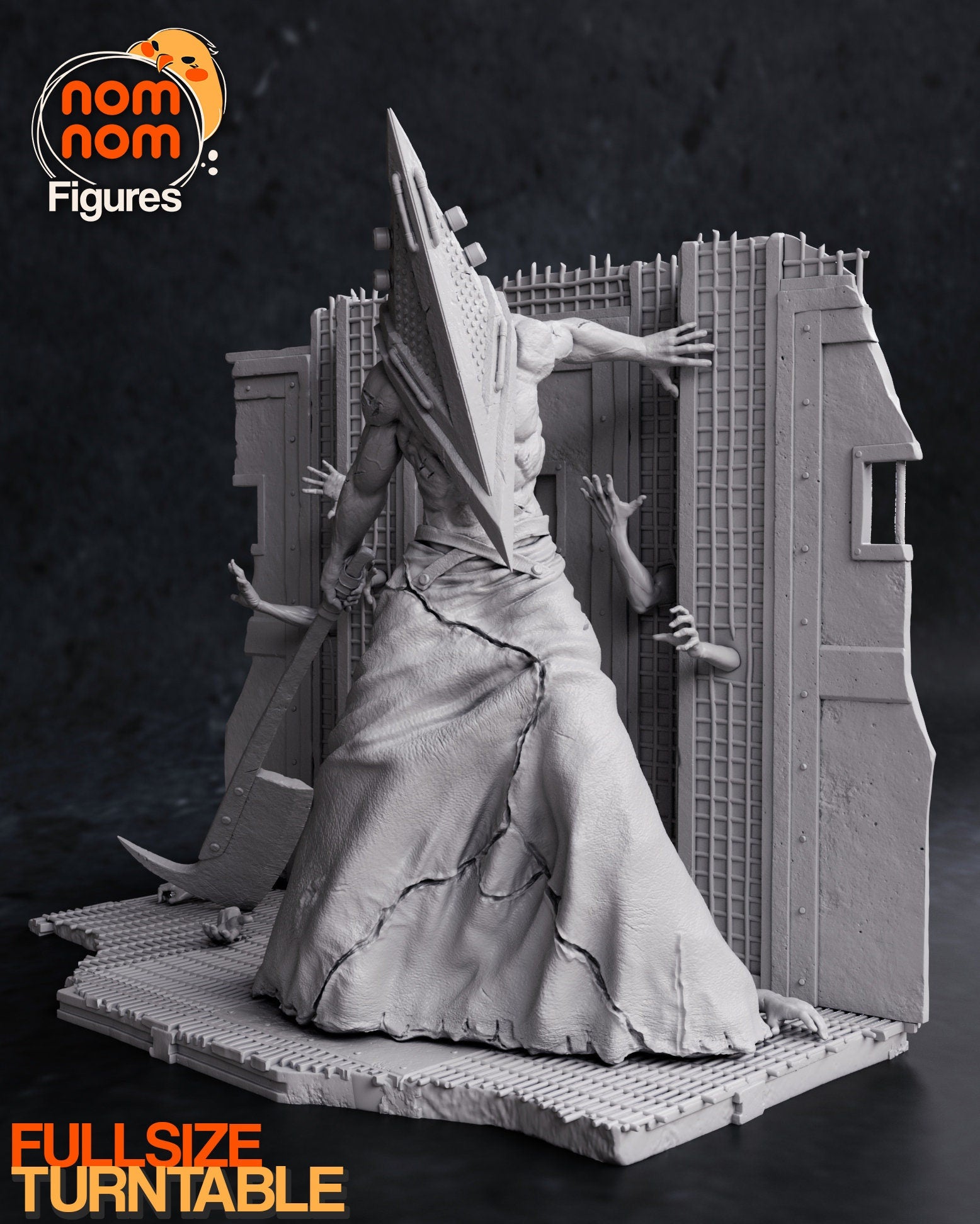 Red Pyramid | Resin Garage Kit Figure Video Game Fan Art | Nomnom Figures