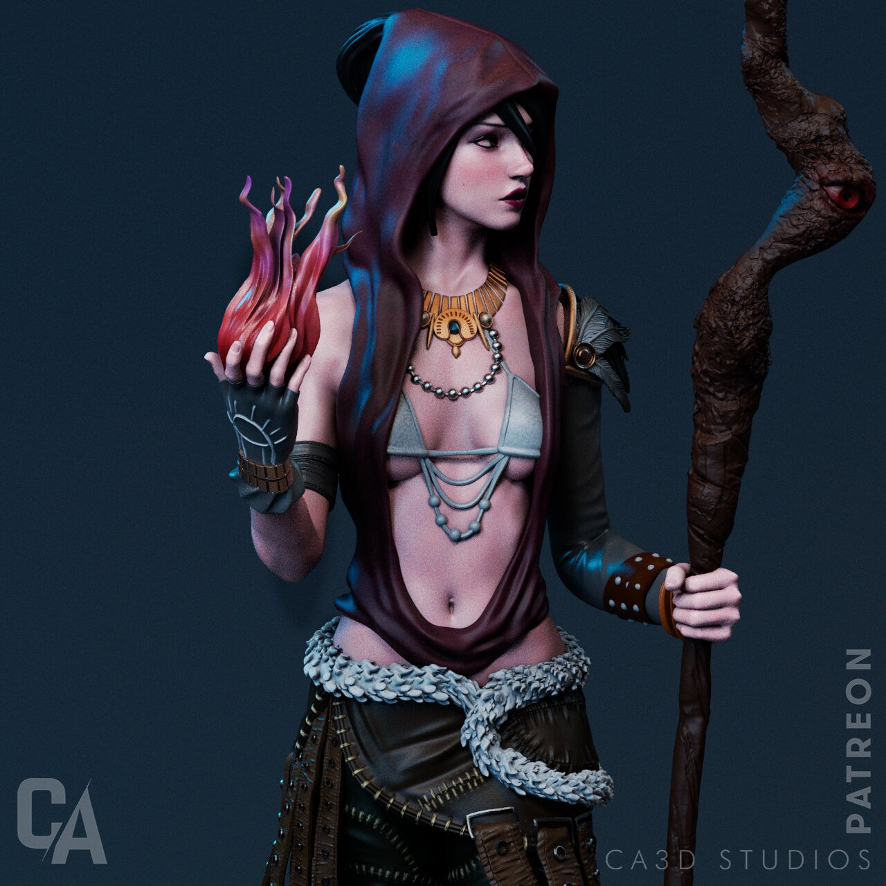 1:12 Crafty Wilds Witch | Resin Garage Kit Sculpture Anime Video Game Fan Art Statue | CA 3D Studios