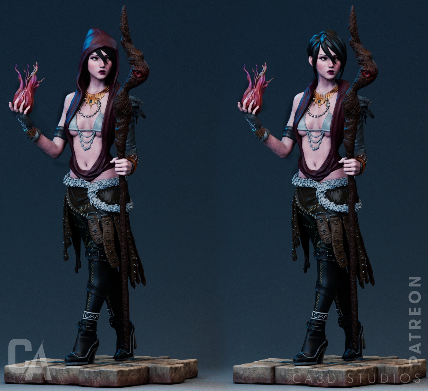 1:12 Crafty Wilds Witch | Resin Garage Kit Sculpture Anime Video Game Fan Art Statue | CA 3D Studios