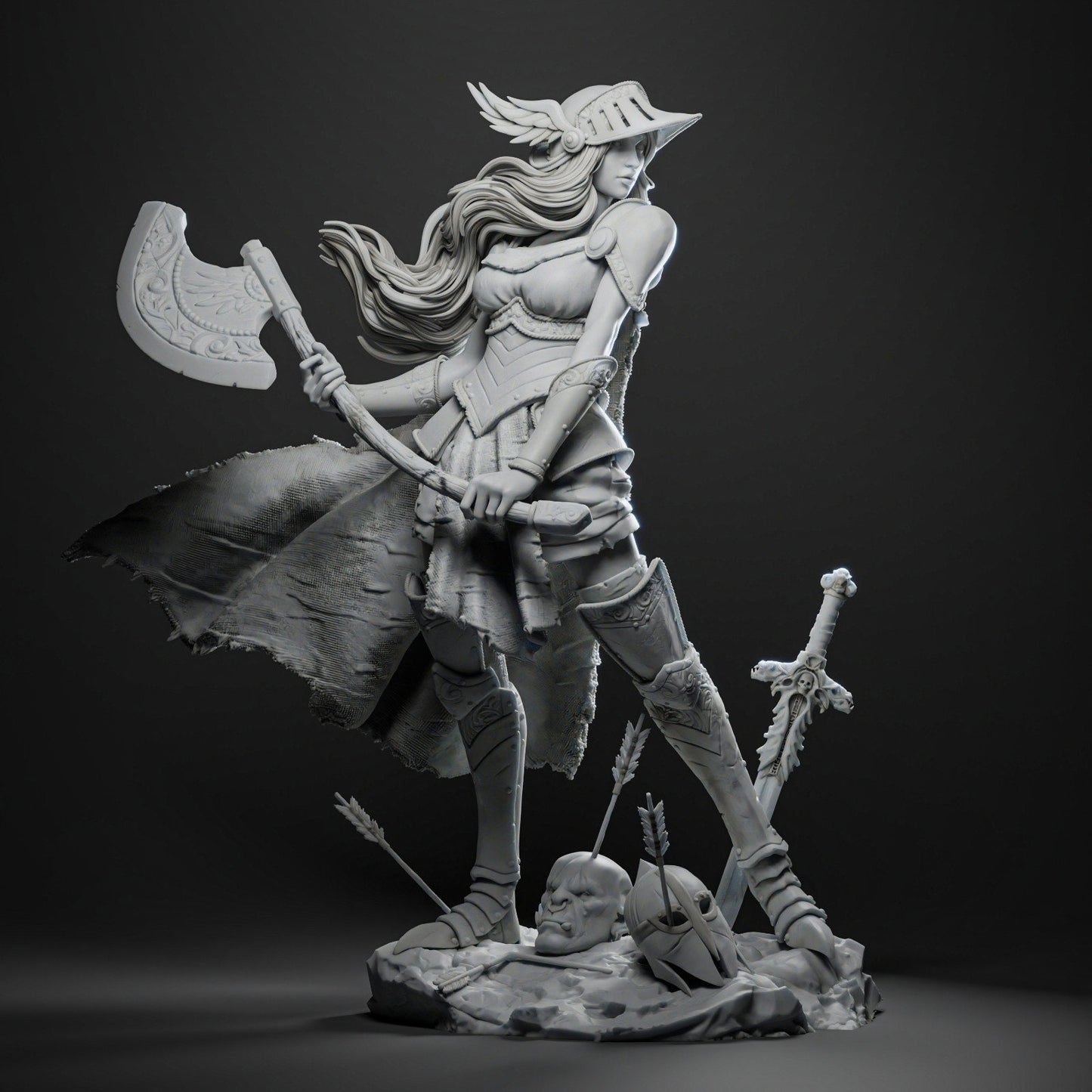 Chooser of Warriors | Resin Garage Kit Sculpture Anime Video Game Fan Art Statue | CA 3D Studios