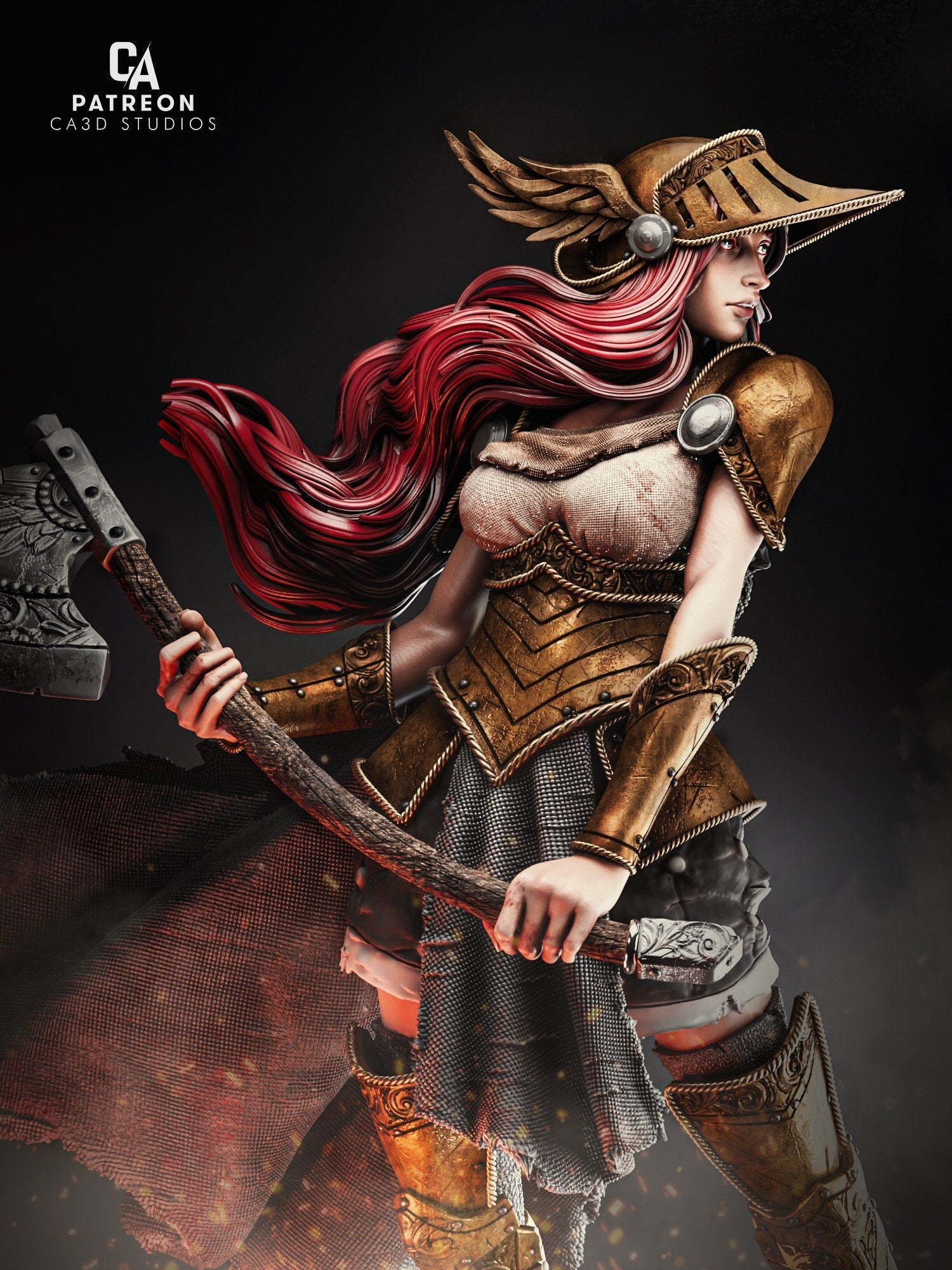 Chooser of Warriors | Resin Garage Kit Sculpture Anime Video Game Fan Art Statue | CA 3D Studios