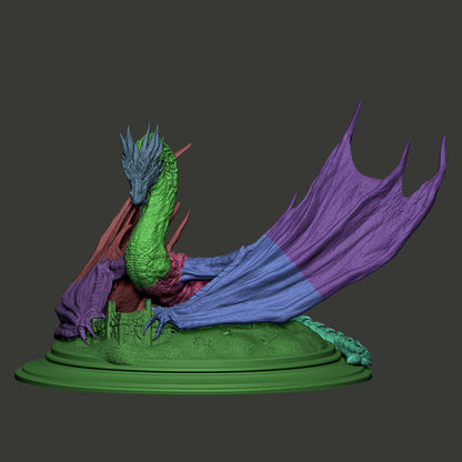 Most Greedy Dragon | Resin Garage Kit Figure Book Statue | CA 3D Studios