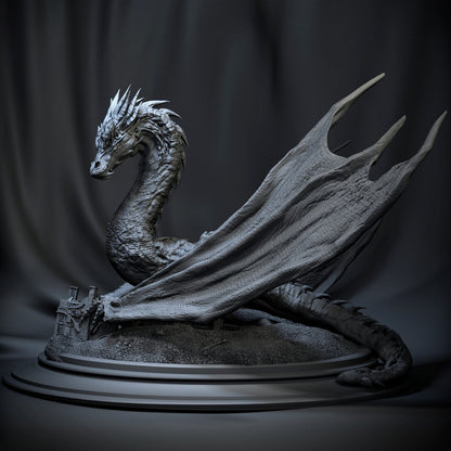 Most Greedy Dragon | Resin Garage Kit Figure Book Statue | CA 3D Studios