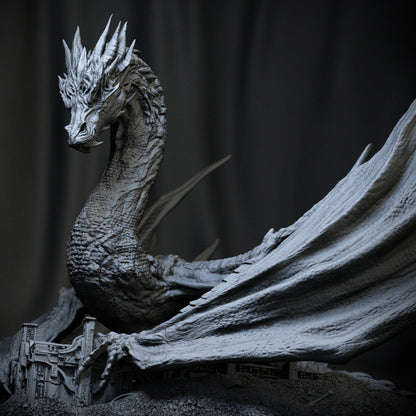 Most Greedy Dragon | Resin Garage Kit Figure Book Statue | CA 3D Studios