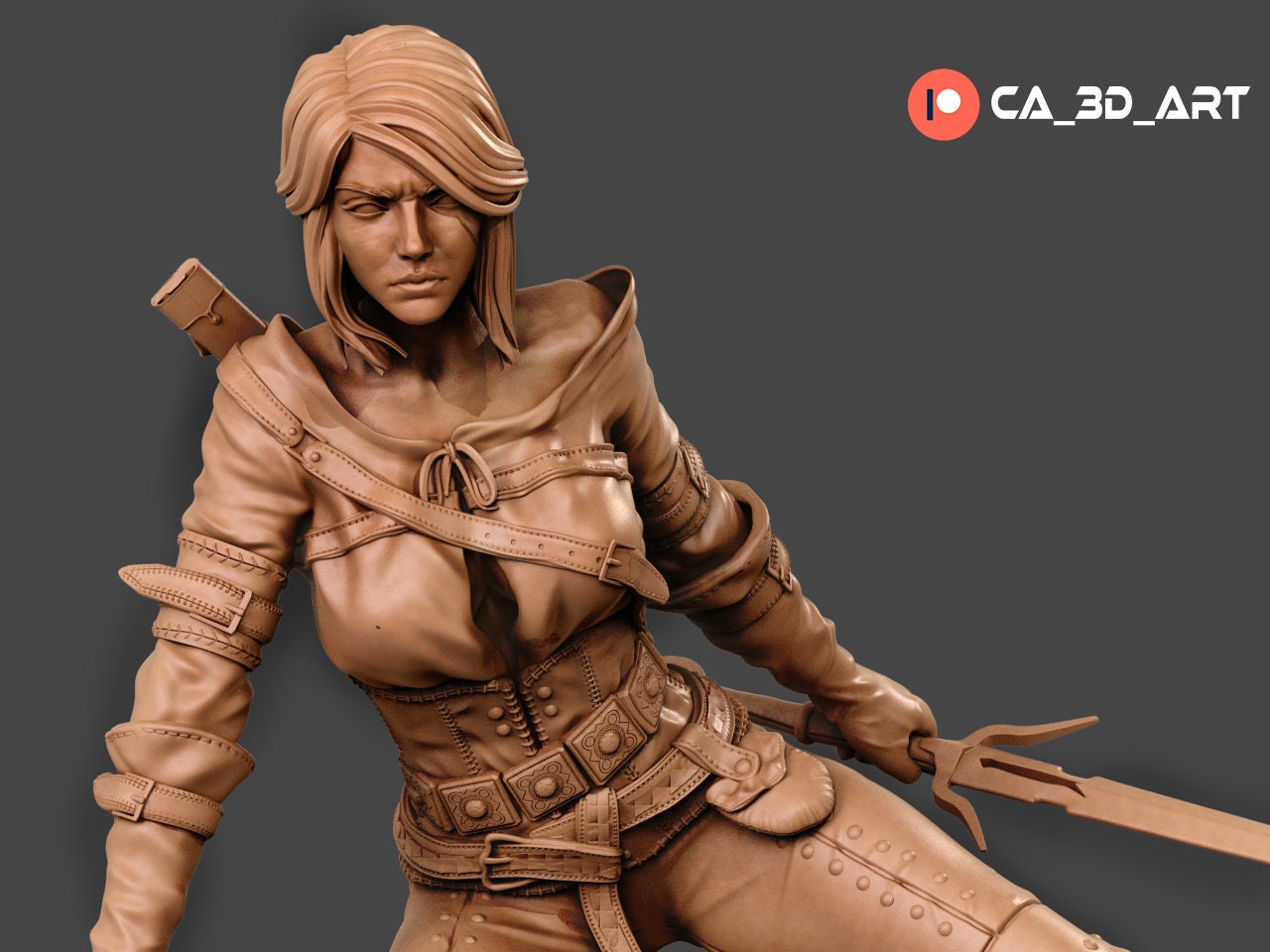 1:12 Warrior Princess | Resin Garage Kit Figure Game Fan Art | CA 3D Studios