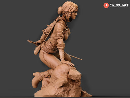 1:12 Warrior Princess | Resin Garage Kit Figure Game Fan Art | CA 3D Studios