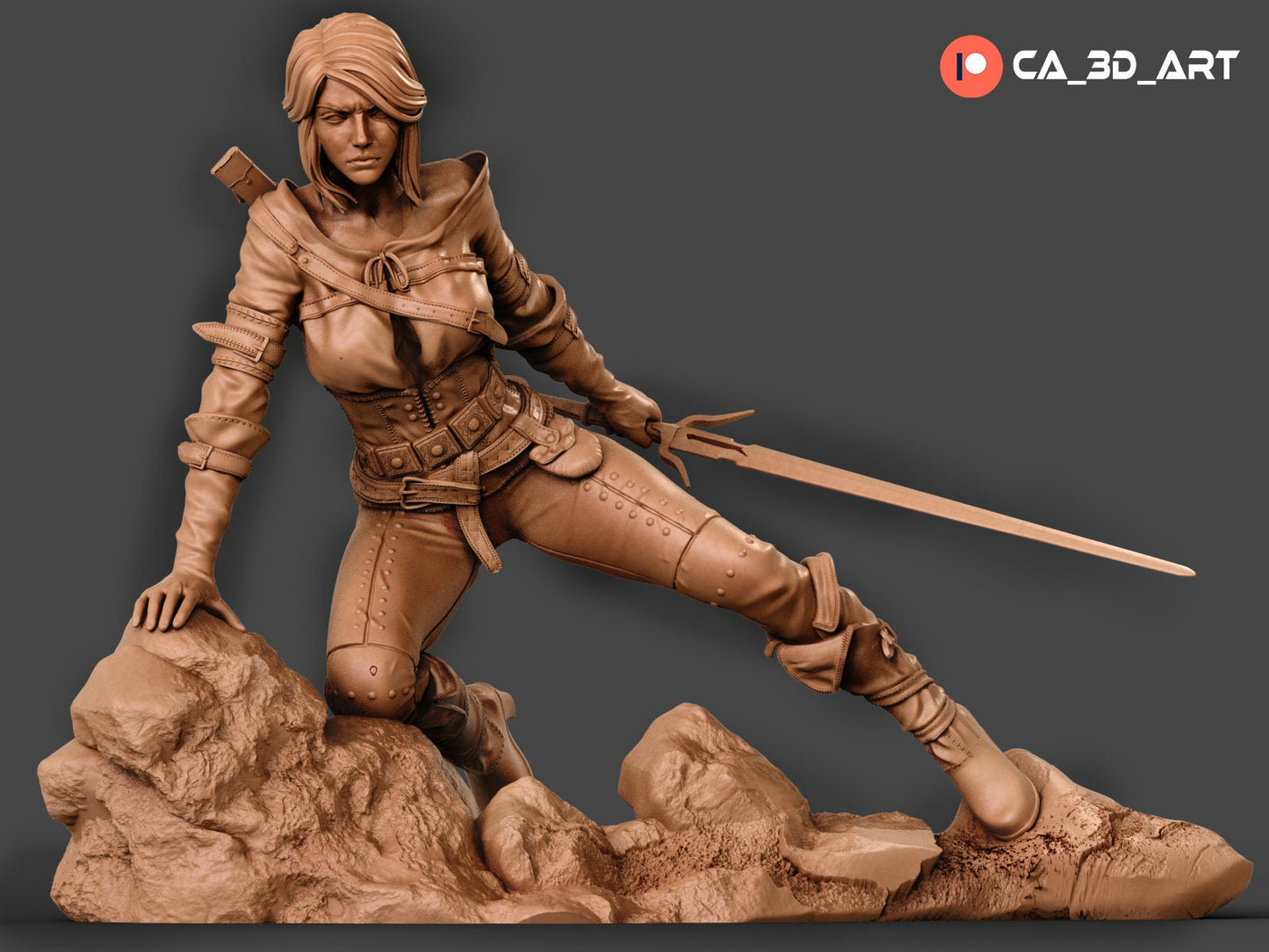 1:12 Warrior Princess | Resin Garage Kit Figure Game Fan Art | CA 3D Studios