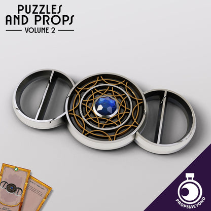 Belt Buckle of Intelligence | TTRPG LARP Gaming Prop | Puzzles & Props