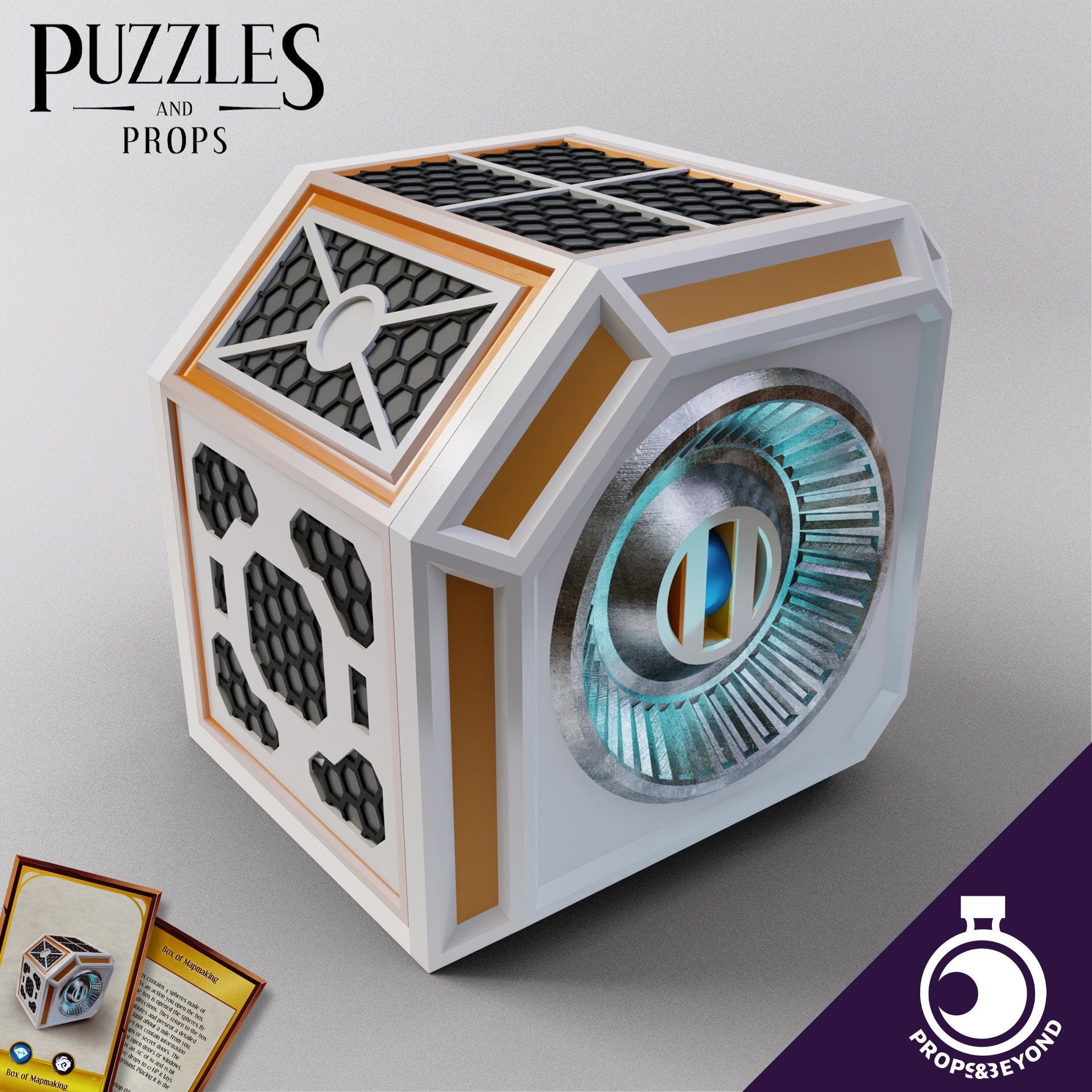Box of Mapmaking | DnD TTRPG LARP Gaming Prop | Puzzles & Props