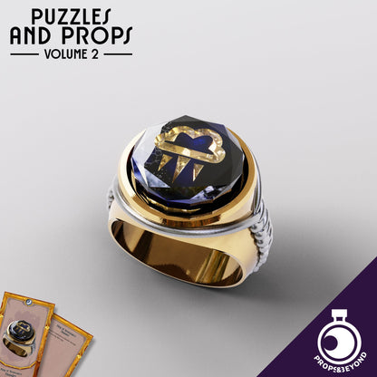 Rings of Resistance and Insert Case | DnD TTRPG LARP Gaming Prop | Puzzles & Props