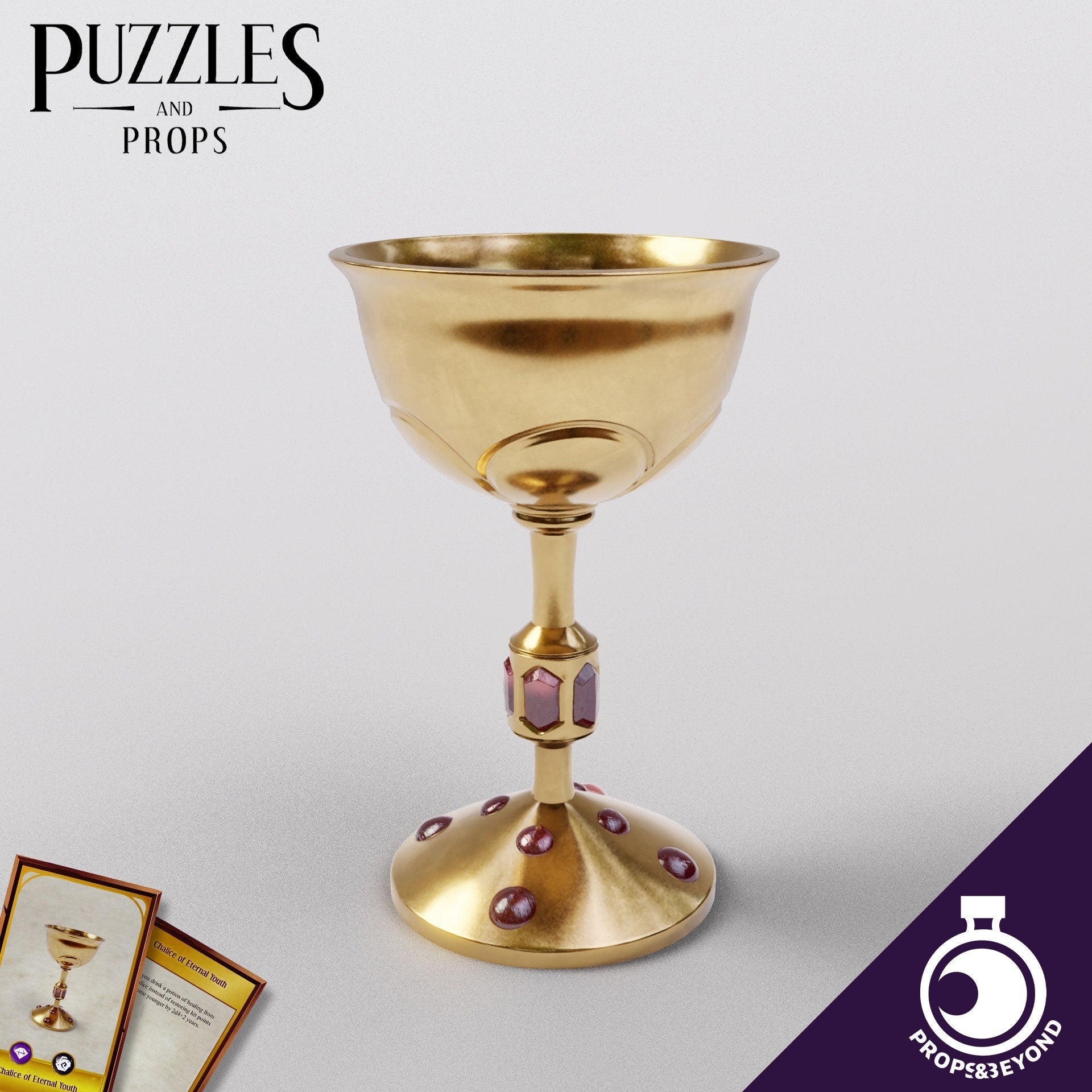 Chalice of Eternal Youth | DnD TTRPG LARP Gaming Prop | Puzzles & Props