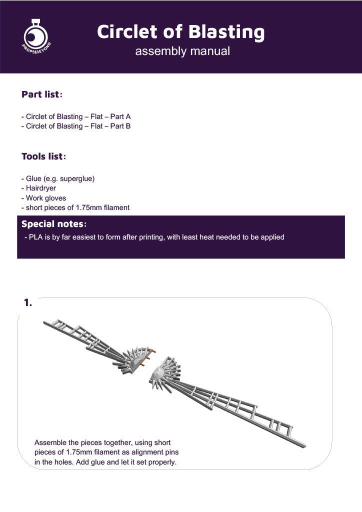 Circlet of Blasting | TTRPG LARP Gaming Prop | Puzzles & Props