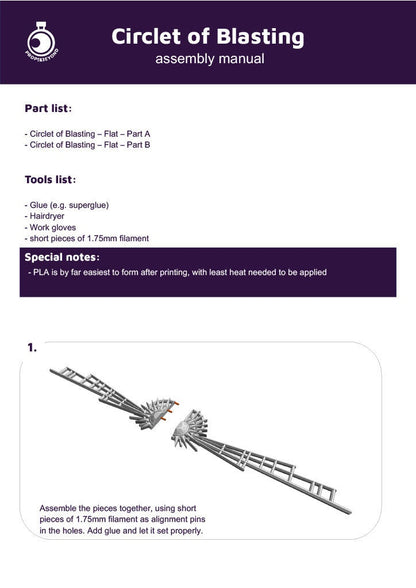 Circlet of Blasting | TTRPG LARP Gaming Prop | Puzzles & Props