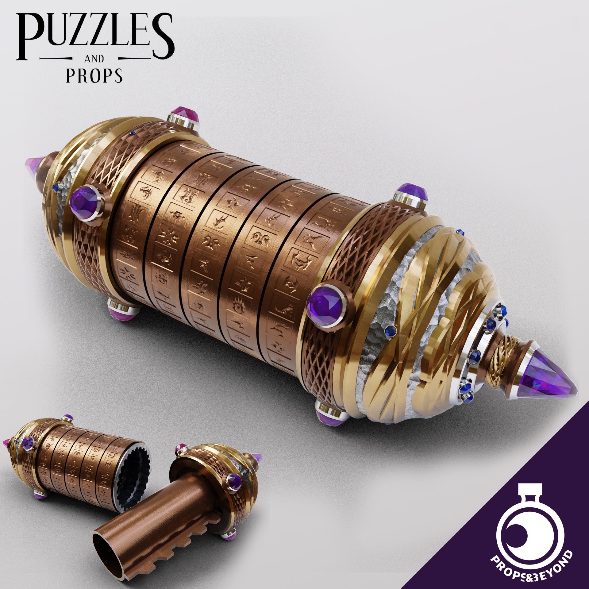 Cryptex | DnD TTRPG LARP Gaming Prop | Puzzles & Props