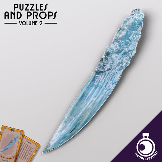 Crystal Dagger | DnD TTRPG LARP Gaming Prop | Puzzles & Props
