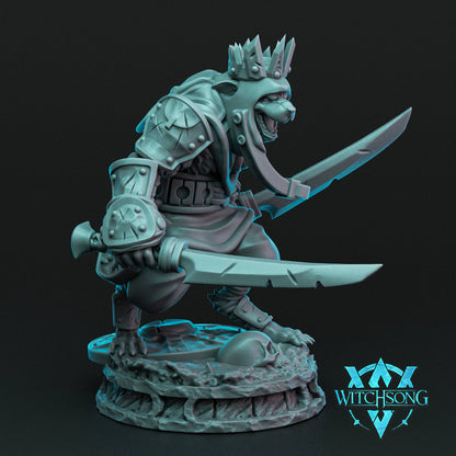 Rat King Ratfolk Rodent People | Mini or Bust | Monster Miniature Statue | Witchsong Miniatures