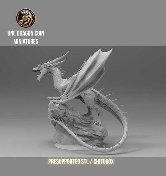 Ignistor Eternal Fire Dragon | TABLETOP SCALE | TTRPG Monster Miniature | Spirit of Resin Miniatures