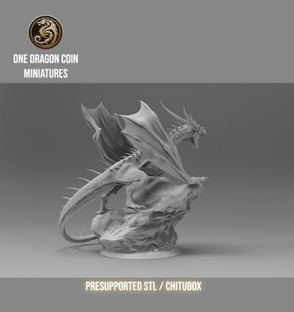Ignistor Eternal Fire Dragon | TABLETOP SCALE | TTRPG Monster Miniature | Spirit of Resin Miniatures