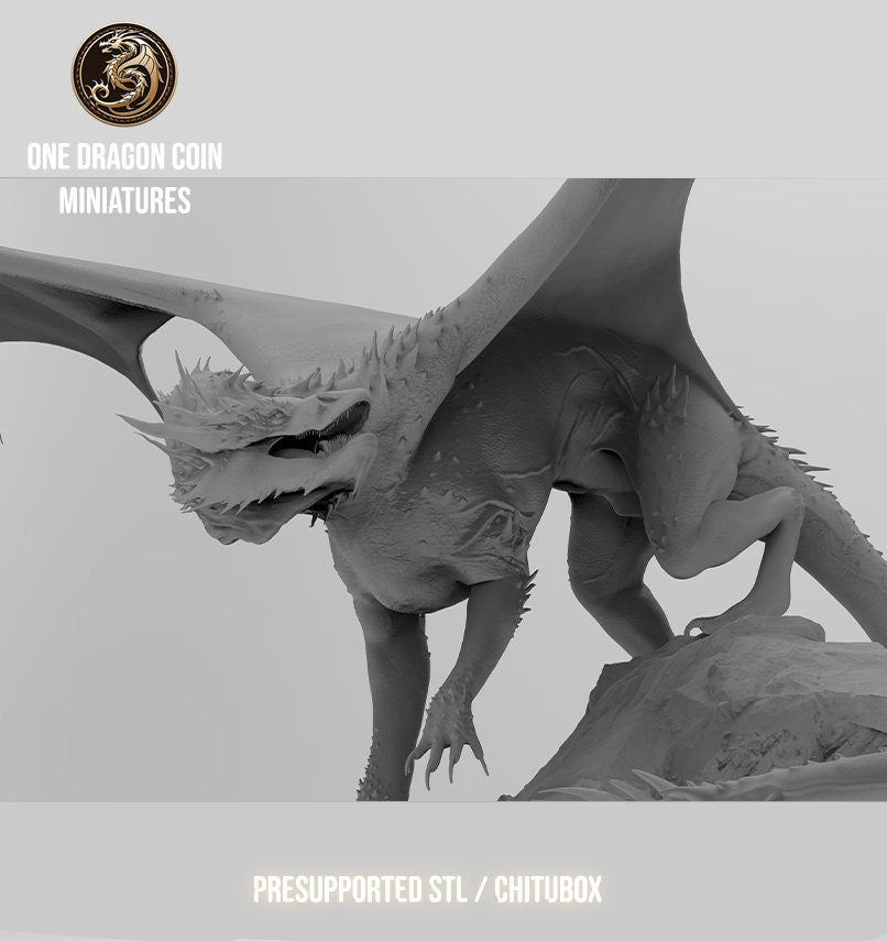 Vorondax, Terror of the Peaks | TABLETOP SCALE | TTRPG Monster Miniature | Spirit of Resin Miniatures