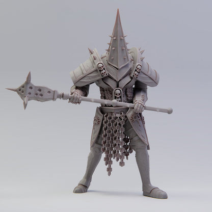 Ebon Cathedral Clergy | D&D TTRPG Miniature Dark Soldiers Clerics | Realsteone Miniatures