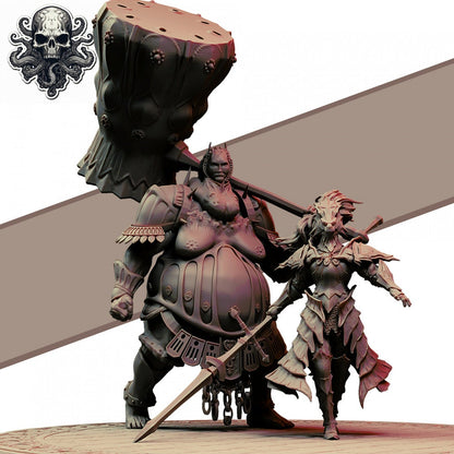 Court of Sunlight and Cinder | TABLETOP SCALE | D&D TTRPG Miniature | Realsteone Miniatures