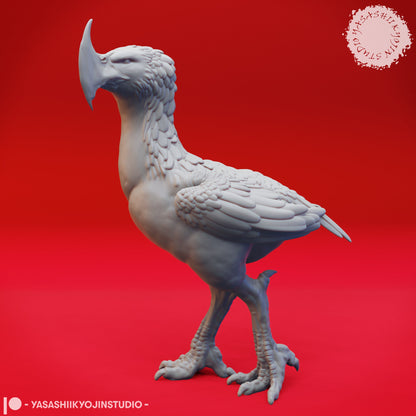 Axe Beak | TABLETOP SCALE | D&D TTRPG Monster Miniature | Yasashii Kyojin Studio