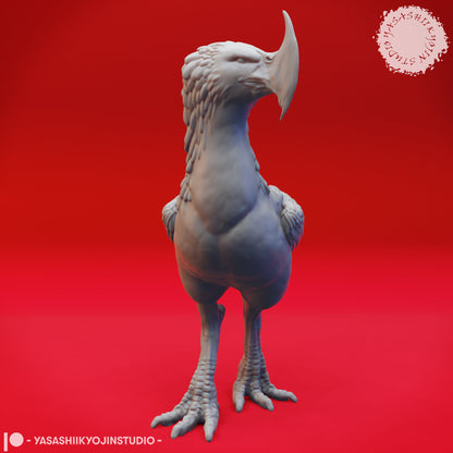 Axe Beak | TABLETOP SCALE | D&D TTRPG Monster Miniature | Yasashii Kyojin Studio