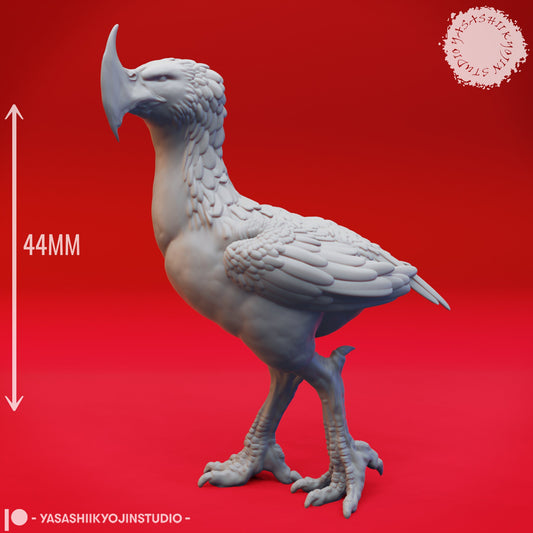 Axe Beak | TABLETOP SCALE | D&D TTRPG Monster Miniature | Yasashii Kyojin Studio