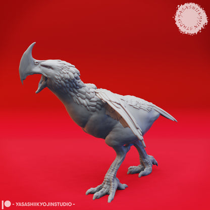 Axe Beak | TABLETOP SCALE | D&D TTRPG Monster Miniature | Yasashii Kyojin Studio