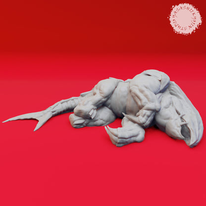 Bulette | TABLETOP SCALE | TTRPG Monster Miniature | Yasashii Kyojin Studio
