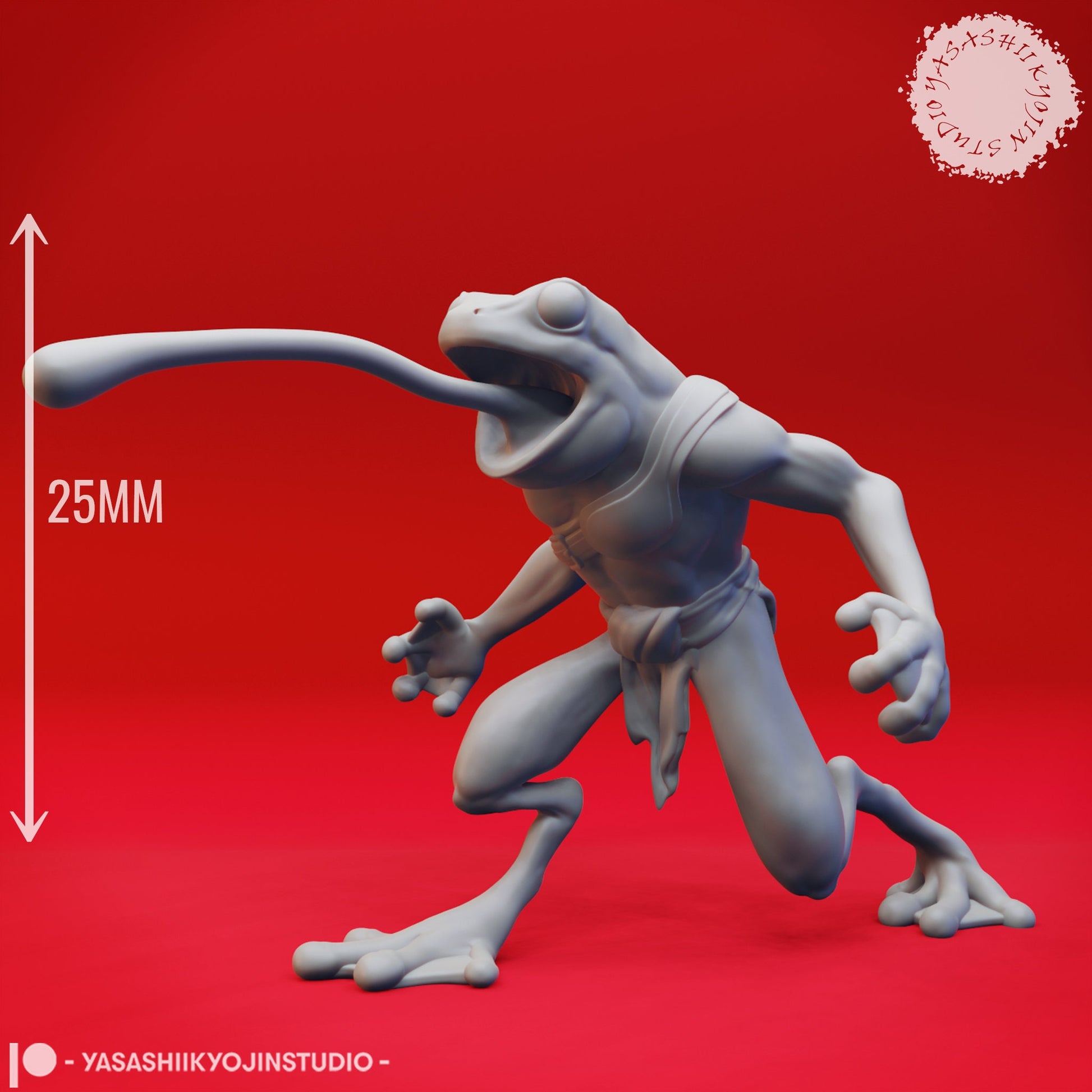 Bullywug | TABLETOP SCALE | TTRPG Monster Miniature | Yasashii Kyojin Studio