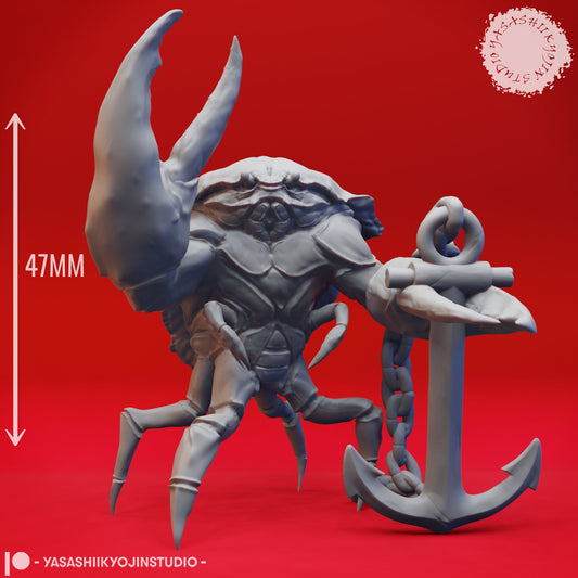 Crabfolk | TABLETOP SCALE | TTRPG Monster Miniature | Yasashii Kyojin Studio
