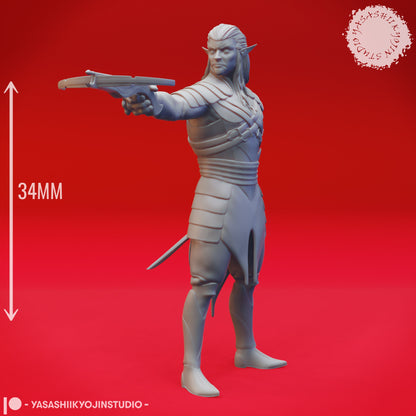 Drow | TABLETOP SCALE | TTRPG Monster Miniature | Yasashii Kyojin Studio