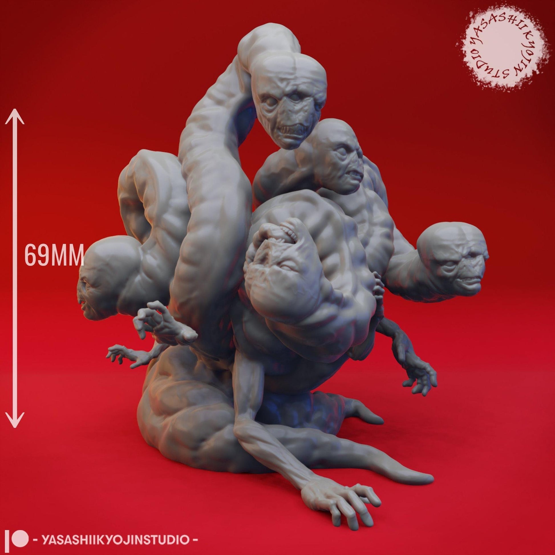 False Hydra | TABLETOP SCALE | D&D TTRPG Monster Miniature | Yasashii Kyojin Studio