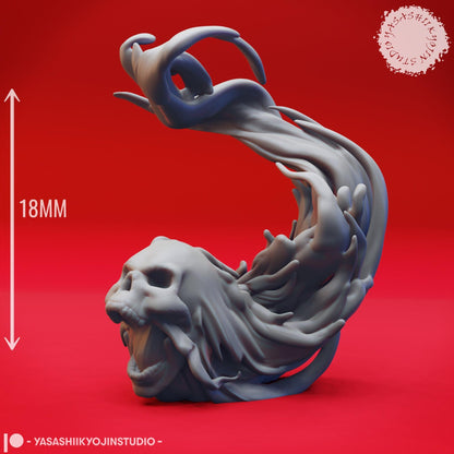 Flameskull | TABLETOP SCALE | D&D TTRPG Monster Miniature | Yasashii Kyojin Studio