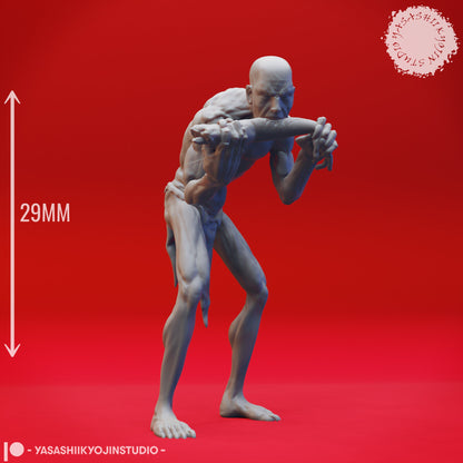 Ghoul | TABLETOP SCALE | TTRPG Monster Miniature | Yasashii Kyojin Studio