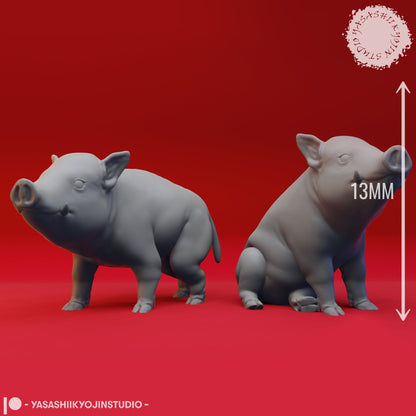 Giant Boar | TABLETOP SCALE | TTRPG Monster Miniature | Yasashii Kyojin Studio