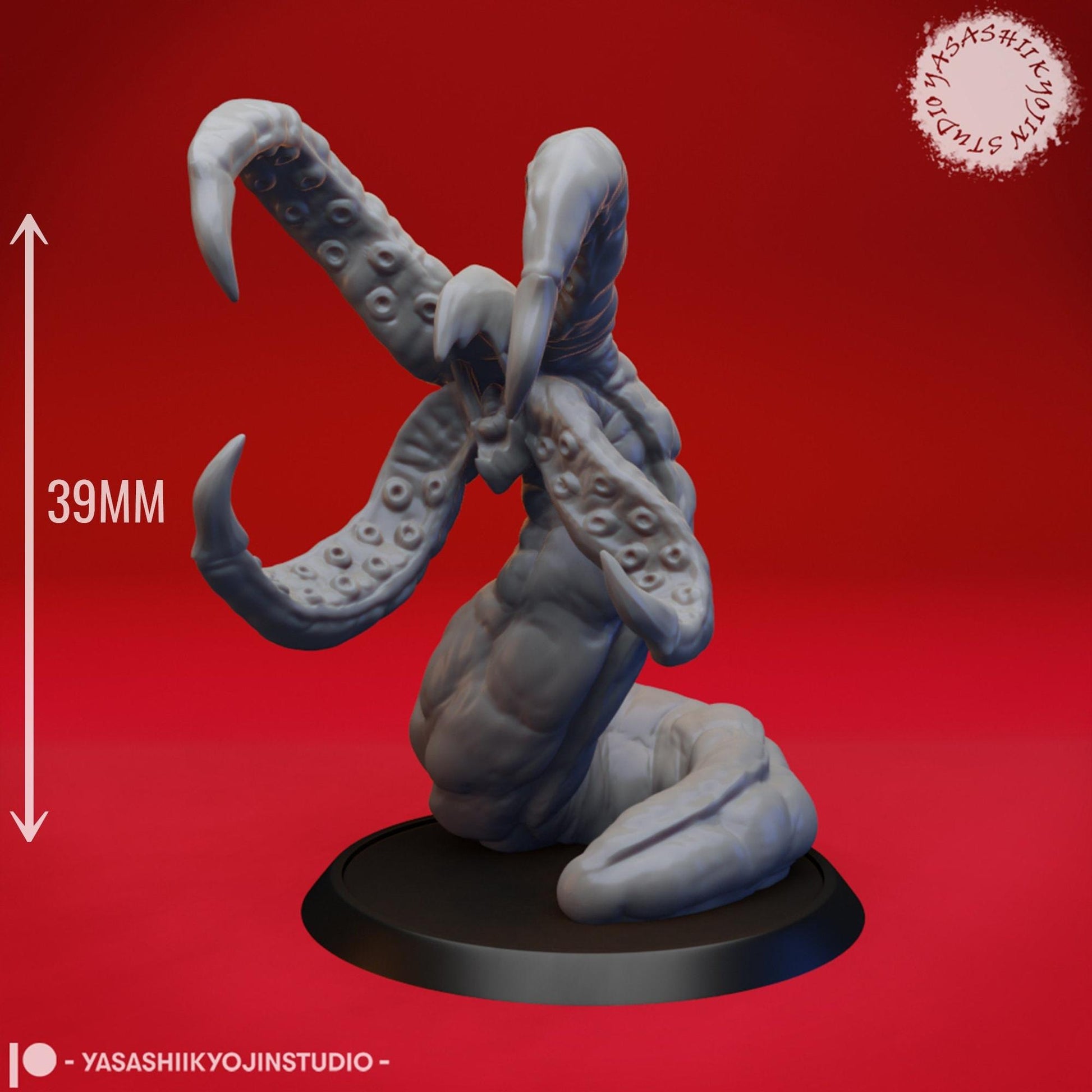 Grick | TABLETOP SCALE | TTRPG Monster Miniature | Yasashii Kyojin Studio