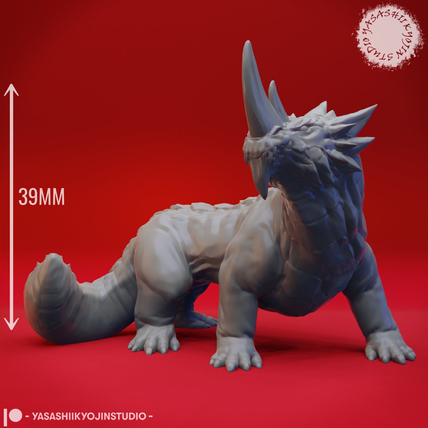 Guard Drake | TABLETOP SCALE | TTRPG Monster Miniature | Yasashii Kyojin Studio