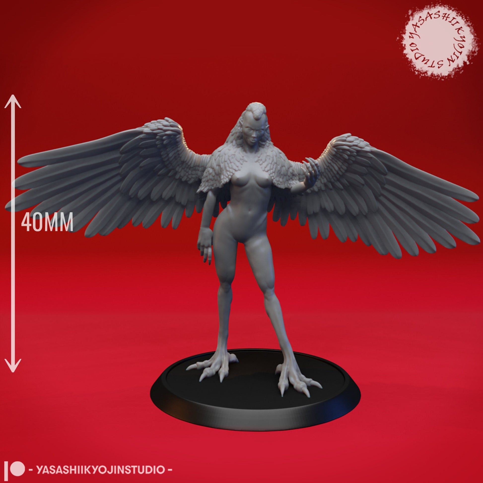 Harpy | TABLETOP SCALE | TTRPG Monster Miniature | Yasashii Kyojin Studio